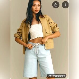 Anthropology Pilcro Classic Bermuda Denim Shorts